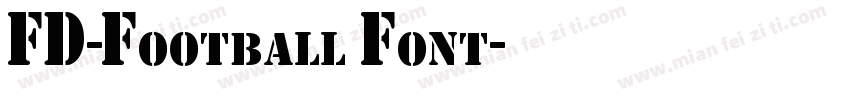 FD-Football Font字体转换